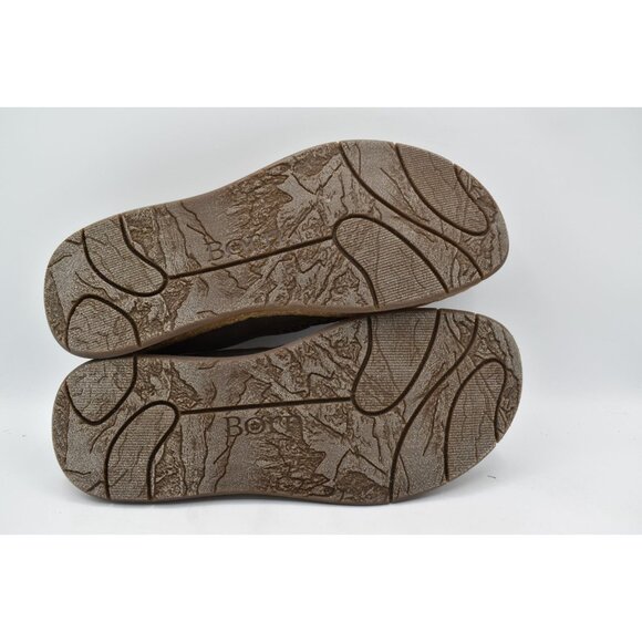 Born Mens Size 11.5 Baylor Dark Grey Distressed Suede Slip On Loafers Shoes - Picture 9 of 11